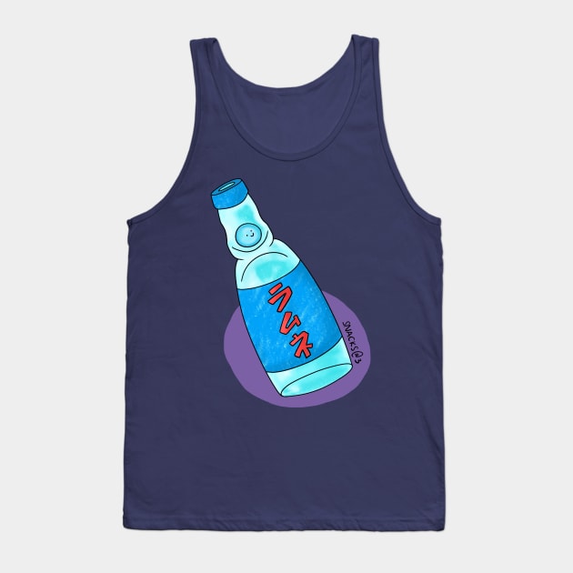 A bottle of Ramune Tank Top by Snacks At 3